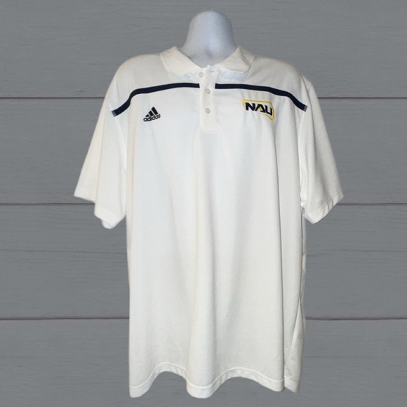 Adidas NAU Polo - Climalite White/Collegiate Navy - Men’s Size 3XL (New) - Picture 1 of 13